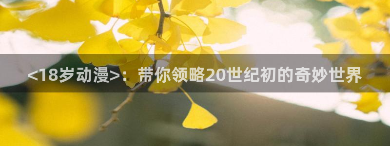 age专注动漫的门户网站：<18岁动漫>：带你领略20世纪初的奇妙世界